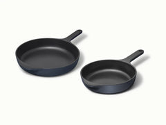 Enameled Cast Iron Skillet Duo